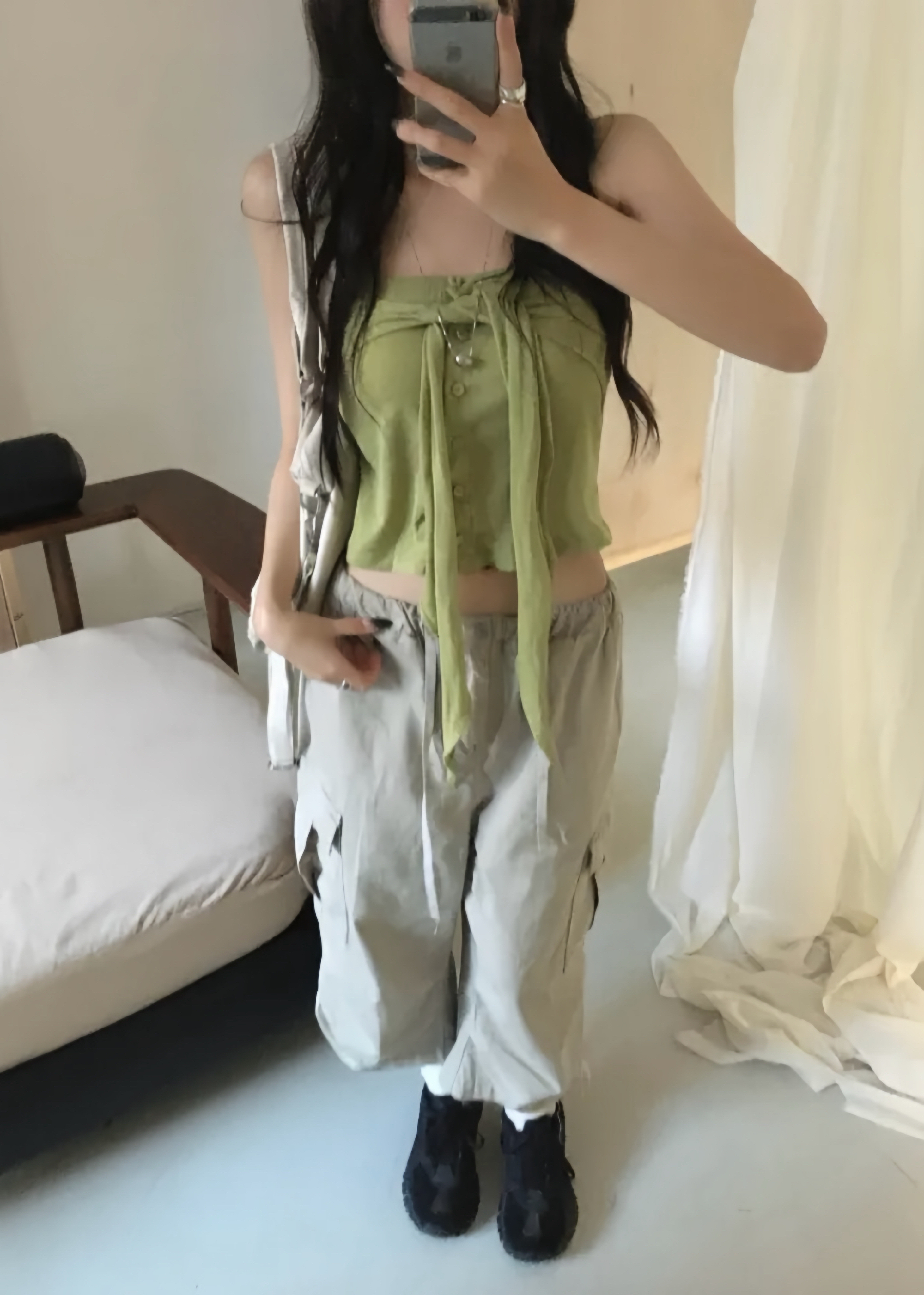 Tie-Front Cropped Tube Top
