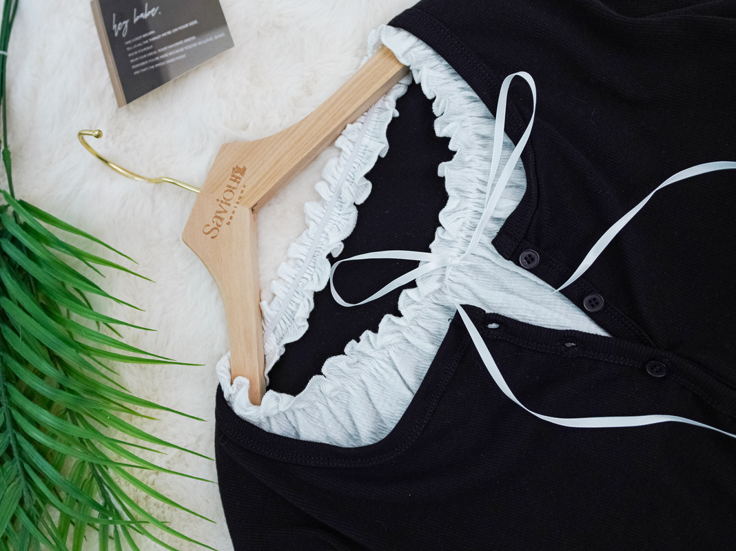 Sweet Lace Collar Tie Front Cardigan Top ‖ 甜美蕾丝领绑带设计感开衫上衣 KR01505