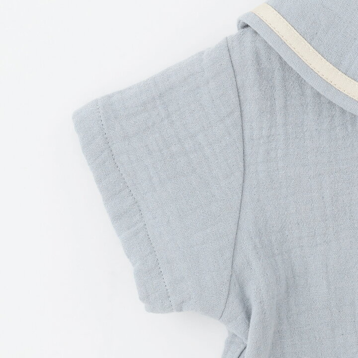 🇯🇵預訂 日本直送🇯🇵Petit Main三色水手領純棉紗短袖上衣燈籠褲套裝