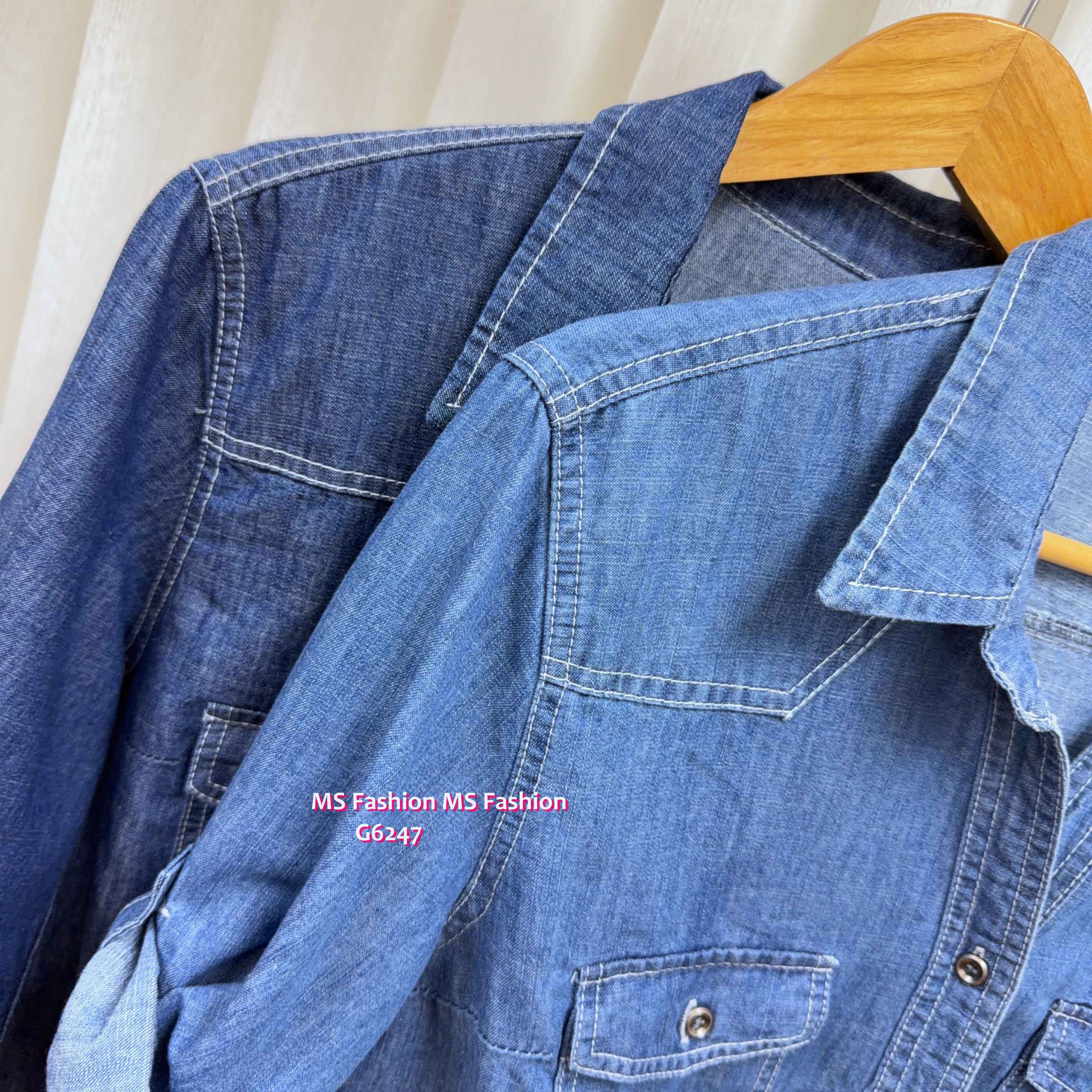 G6247 韓國🇰🇷中袖牛仔恤
