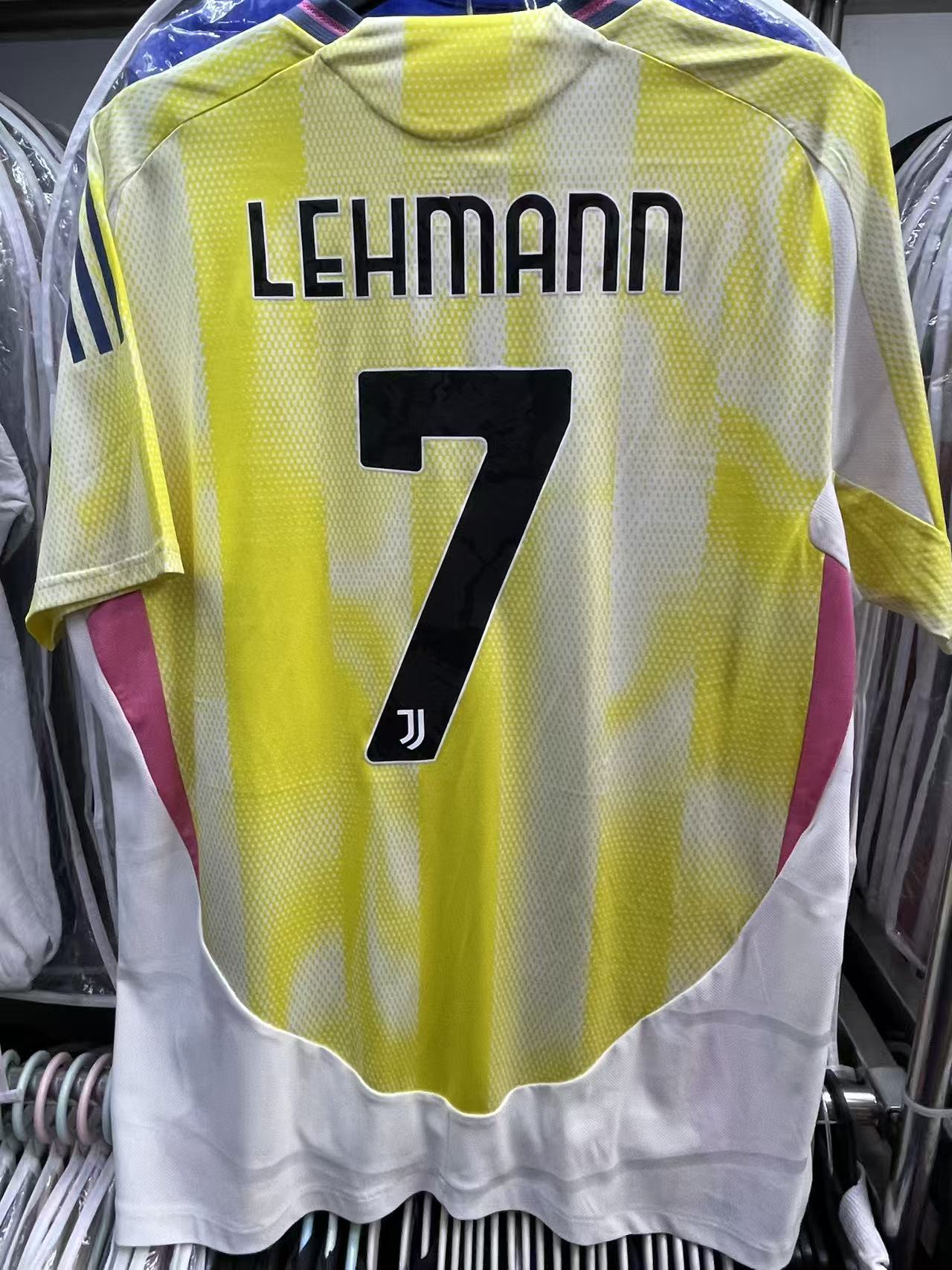 2024-25 Juventus Away Authentic Shirt #7 LEHMANN Size XL