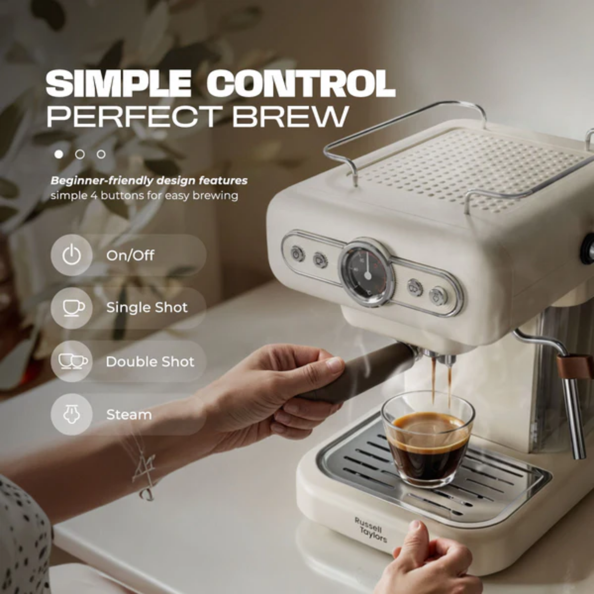 Russell Taylors 20-Bar Retro Espresso Maker (EM2)