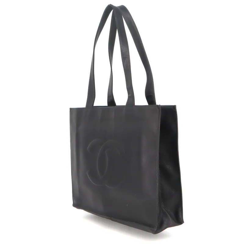 Chanel Coco Mark Caviar Large Tote Bag