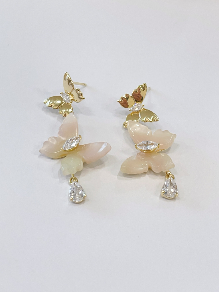 好精致的一款双蝴蝶耳环🦋