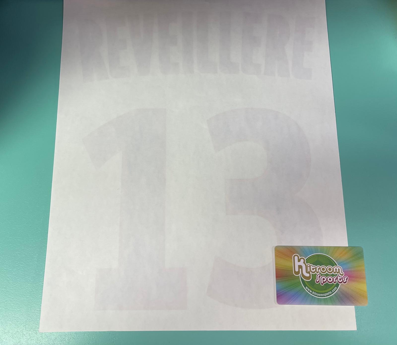 2011-14 Olympique Lyonnais Home Nameset #13 REVEILLERE