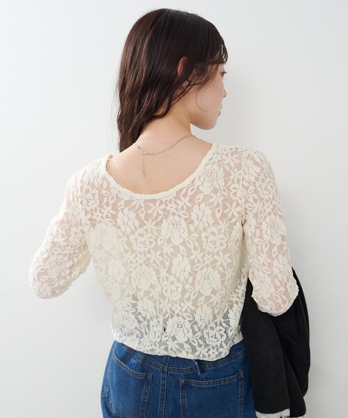 2way lace 短外套