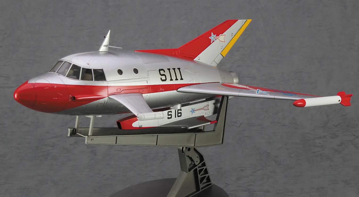 1/72 Jet-VTOL w/Special Submarine S + Shooting Star Mark Acrylic Stand