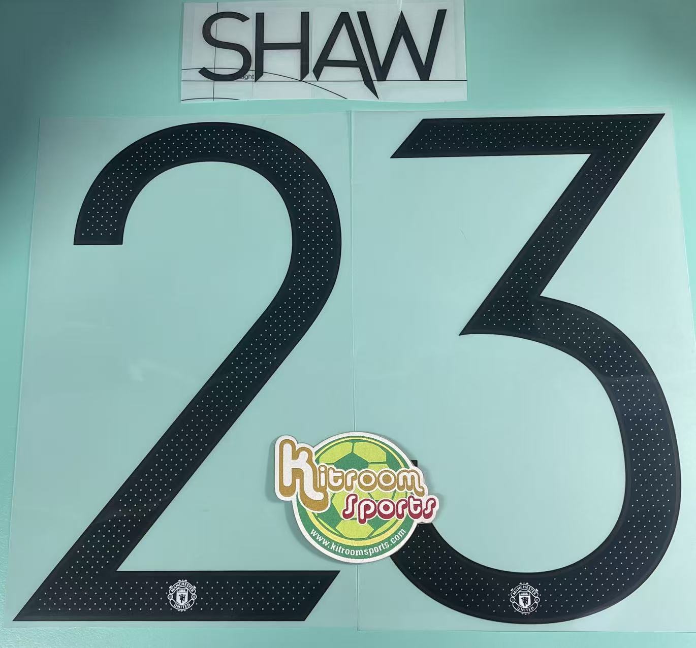 2022-23 Manchester United Away UCL Nameset #23 SHAW