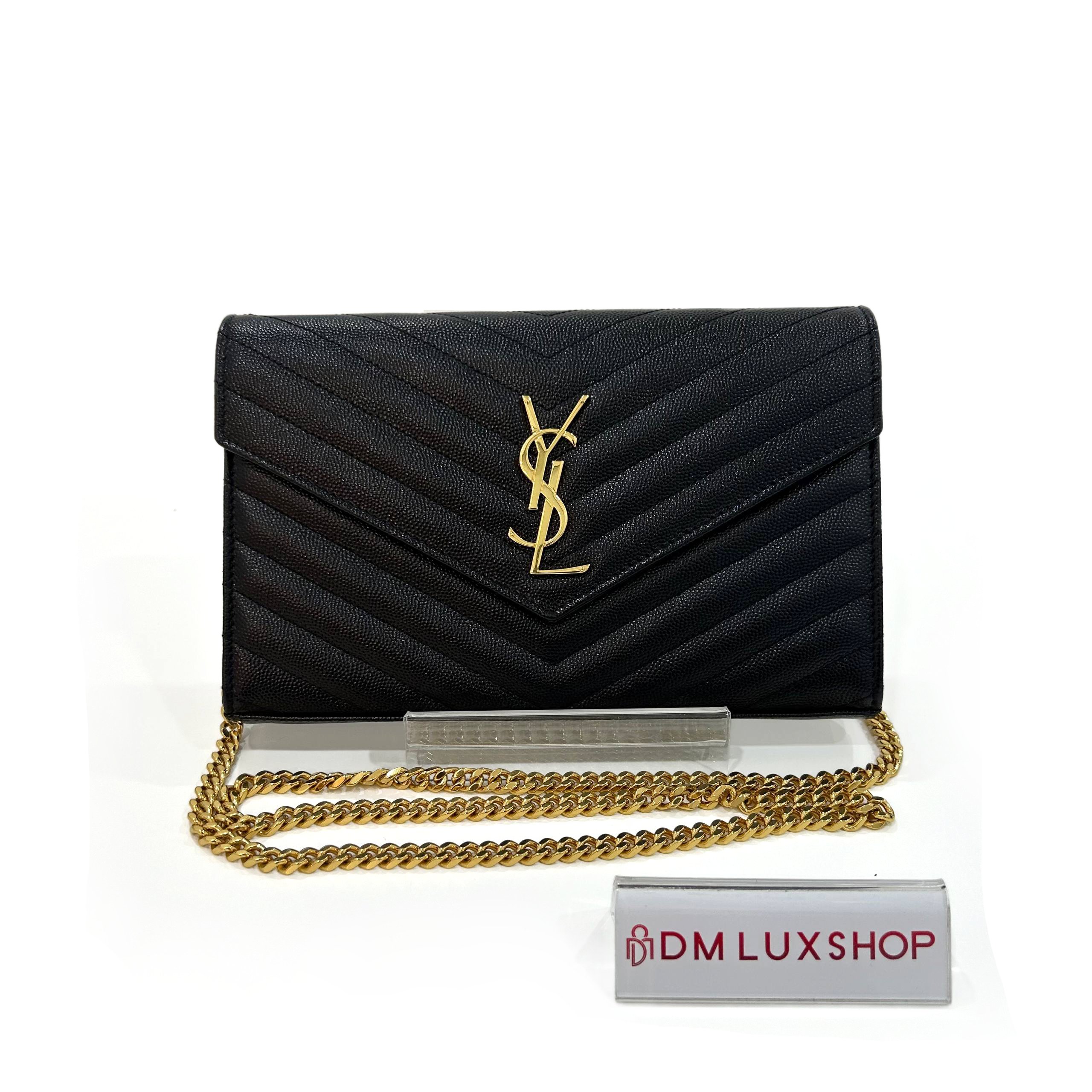 YSL Black Envelope WOC GHW