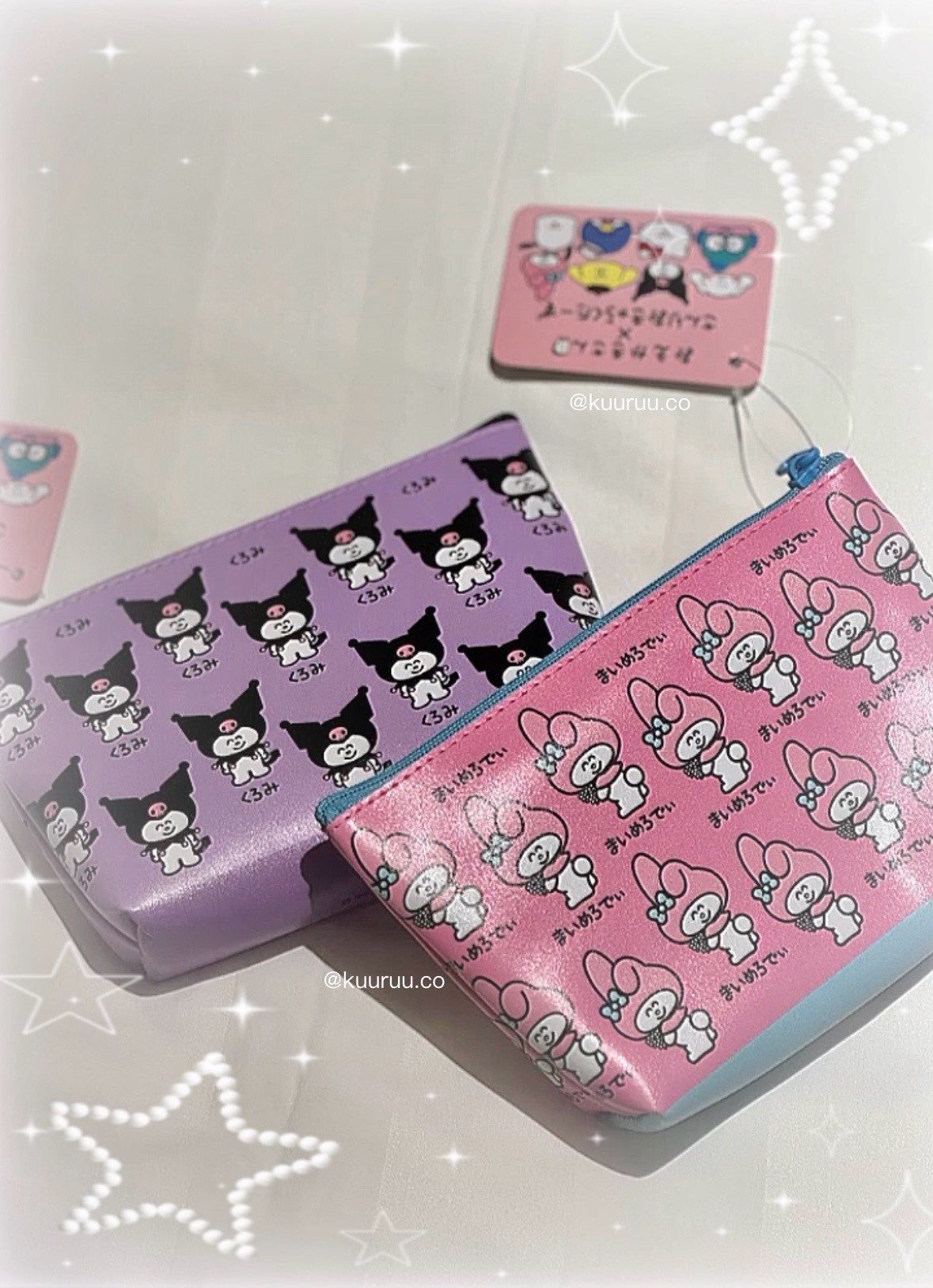 現貨｜♡Oekaki-san x kuromi / Melody 化妝袋 ♡