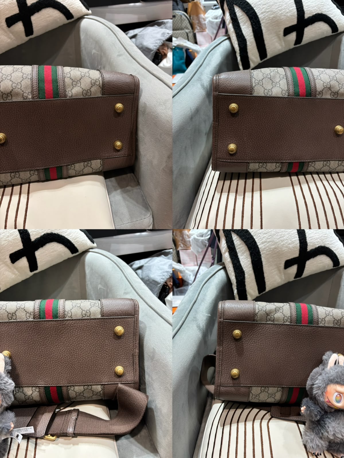 GUCCI Neo Vintage GG Monogram Web Duffle 2 way bag 480500  100%Authentic, 98%New✅Dust bag