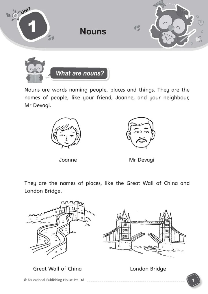 Primary 1 Grammar Guide