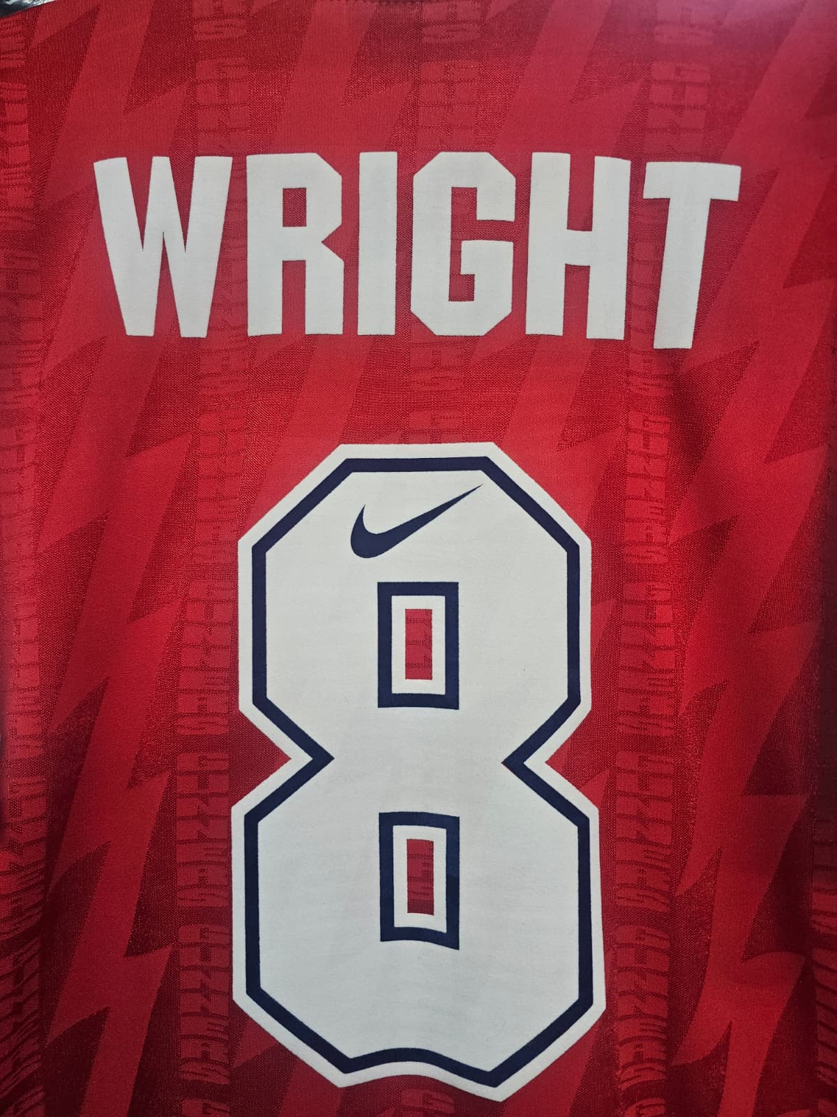 1994-96 Arsenal Home Shirt #8 WRIGHT - 9/10 - (M)