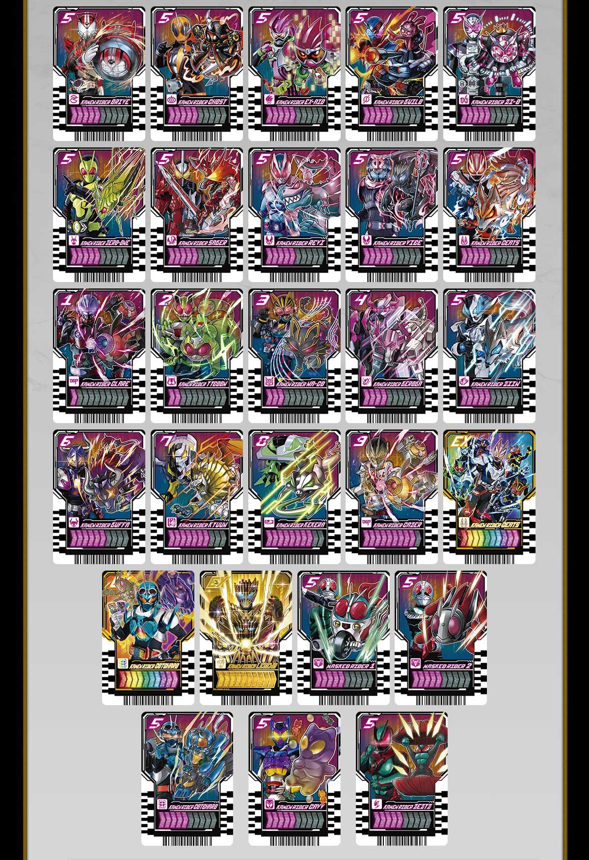 (預訂訂金 $200) (總價 $430) (魂限) Bandai 幪面超人 GOTCHARD PREMIUM DX 基米變身集玩卡 傳說騎士套裝 (行版) Ride Chemy Trading Card Legend Rider Set