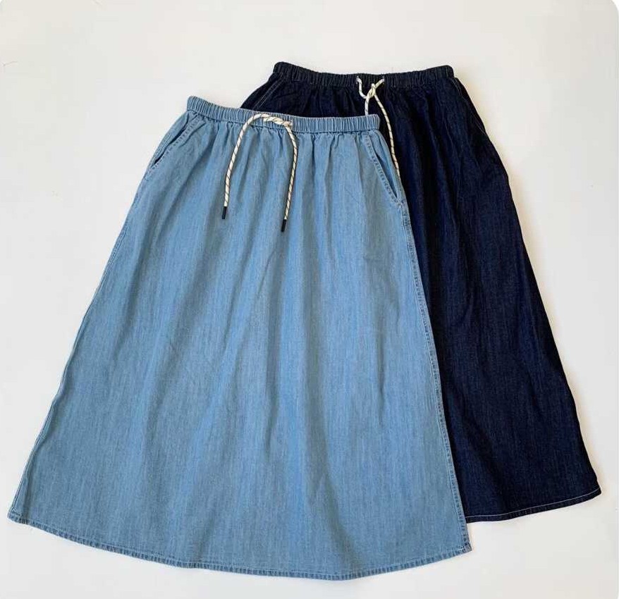 預訂 Danton鬆緊腰休閒牛仔裙 [貨號26A1410]