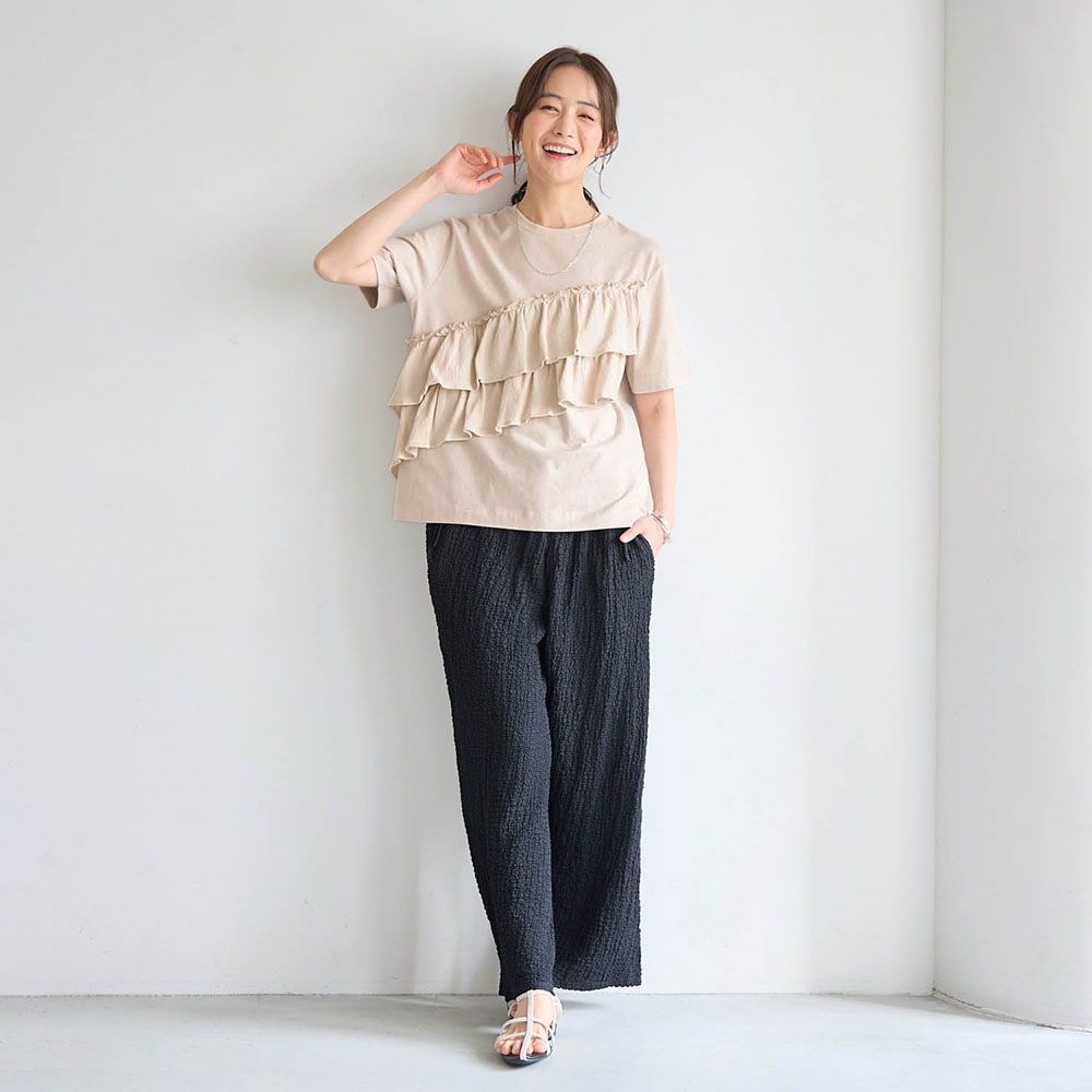 🆕【⭐訂購⭐】 🇯🇵日本直送 🌀❣️ #親子裝❣️ GITA 奶油狀 荷葉邊 短袖 tee［2款選］🌀 [ELDA-0221][260524]