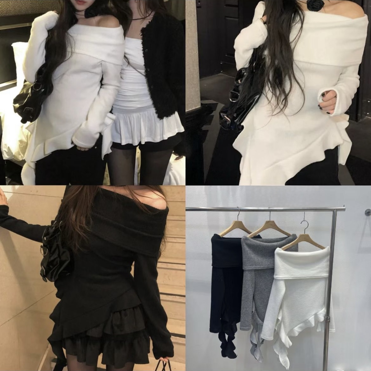 已售罄❌韓國不規則反領上衣（超出片！）