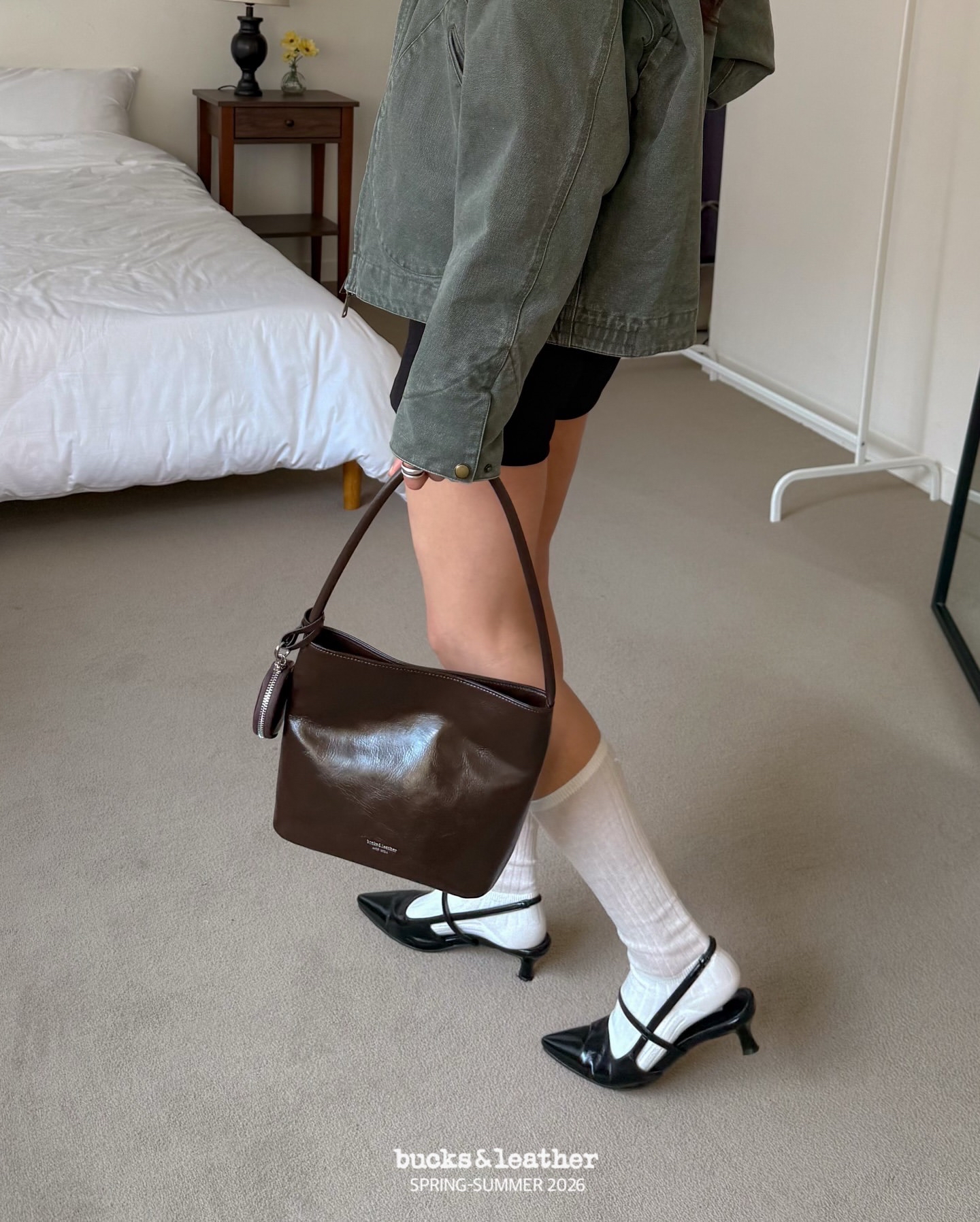 連線一口價, 不再有額外折扣【26SS】 預訂_More Bag with mini conis bag By Bucks & leather