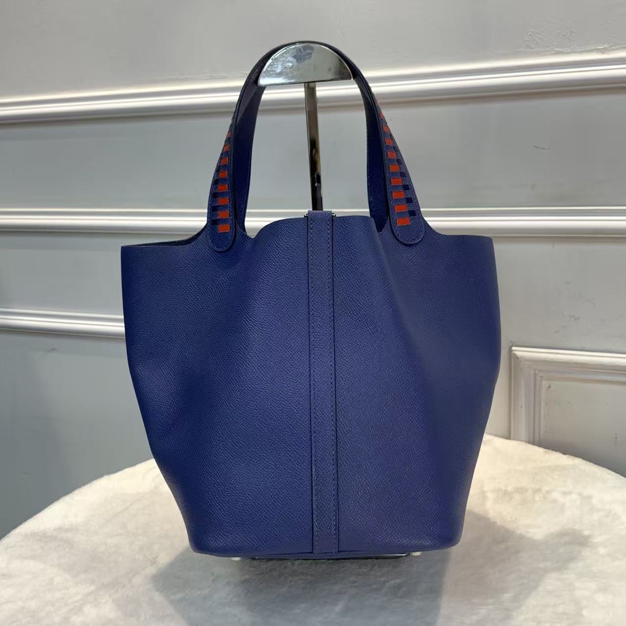 Hermes Picotin22 菜籃子銀扣水桶包 