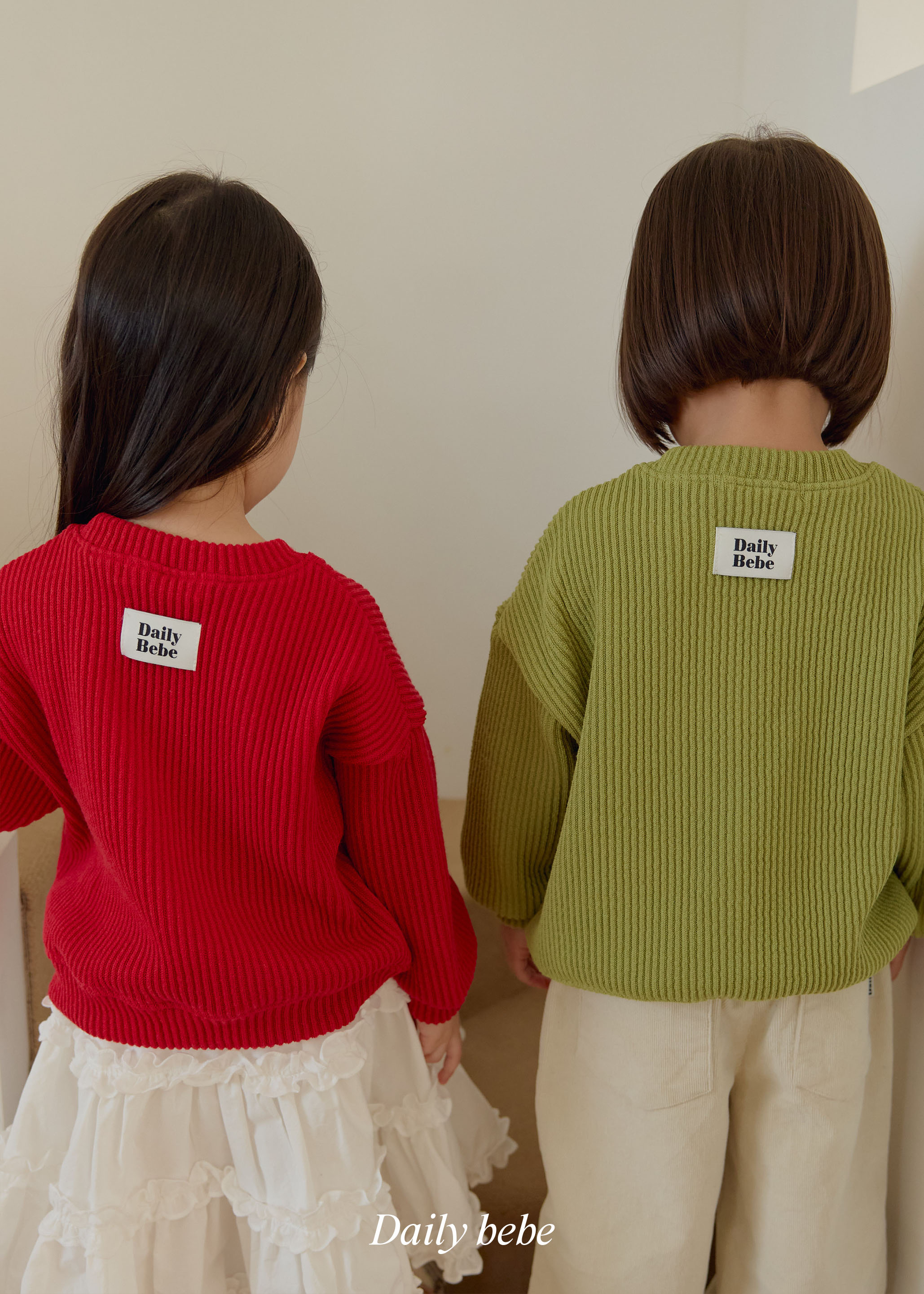 Dailybebe | Chunky Ribbed Sweatshirt