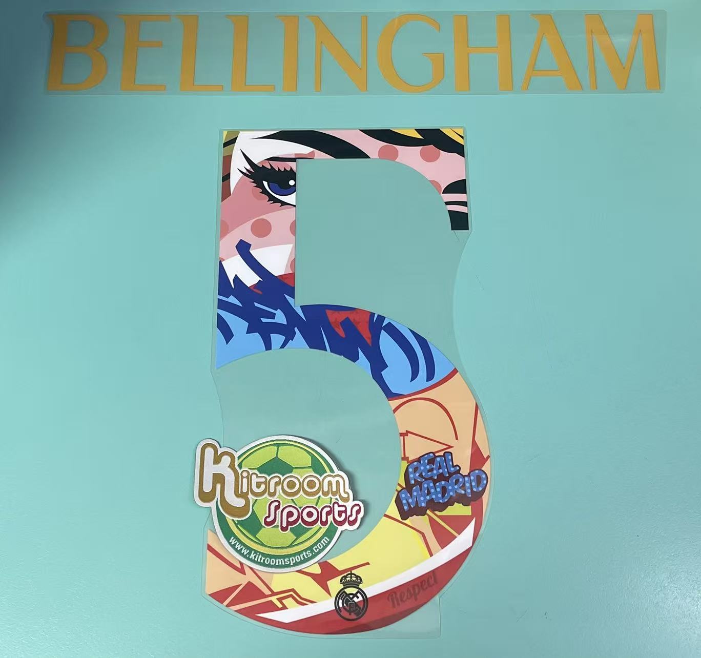 2023-24 Real Madrid Away US Tour Nameset #5 BELLINGHAM