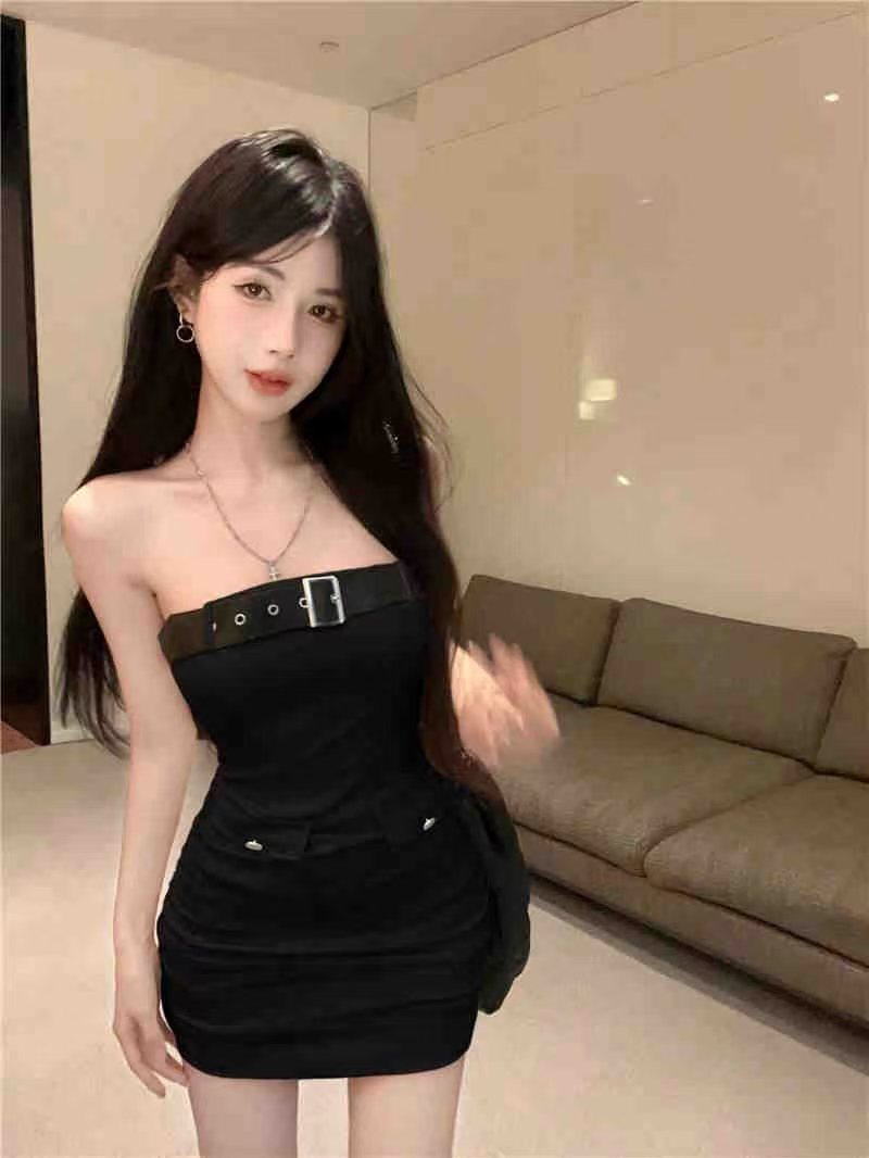 DR379美式包臀连衣裙