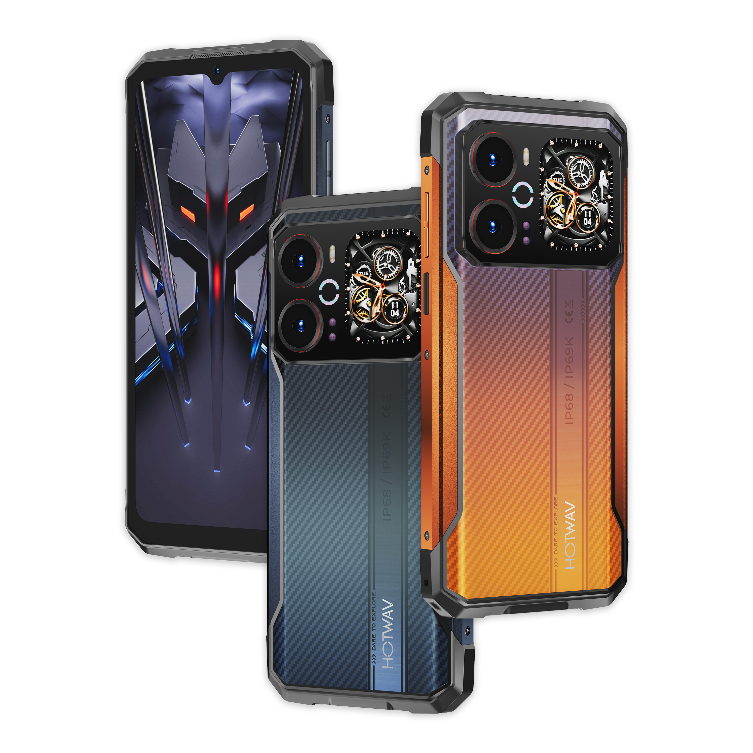 HOTWAV Cyber 18 | 6.75吋 120Hz 6200mAh 夜視 多功能背屏 AI工具 三防手機 Rugged Phone