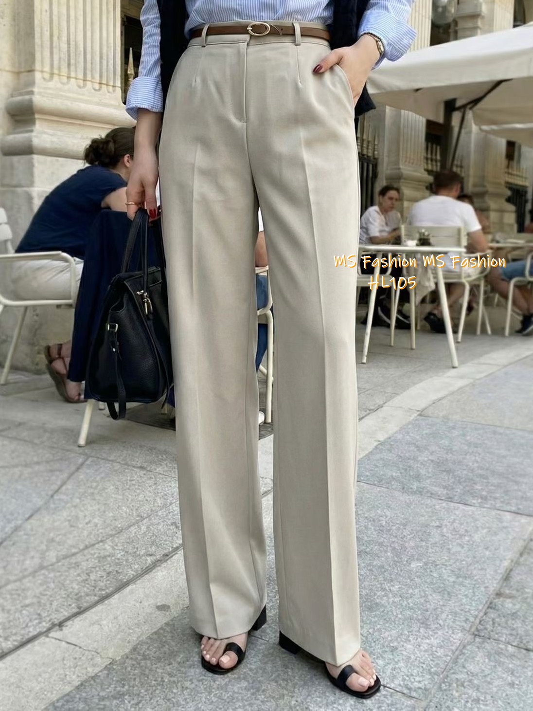 HL105 韓國🌼Howluk靚料闊筒西褲