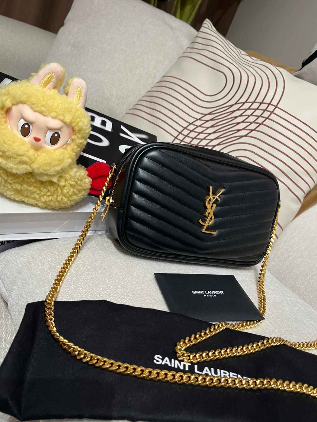 Ysl Mini Lou Camera calfskin bag 10%Authentic,99%new ✅ certificate✅dust bag