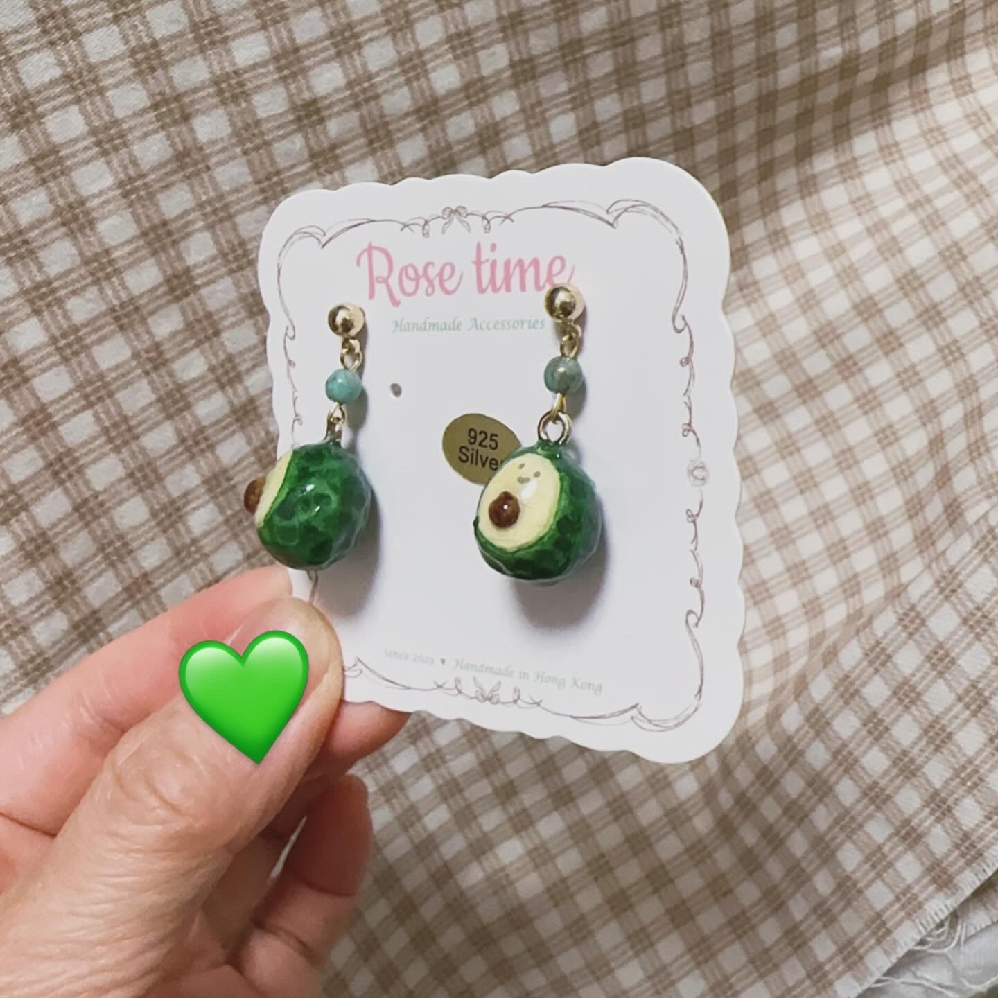 Rose time 3月16-18日 精選半價🩷 手繪立體牛油果仔耳環 🥑 🩷七周年精選半價