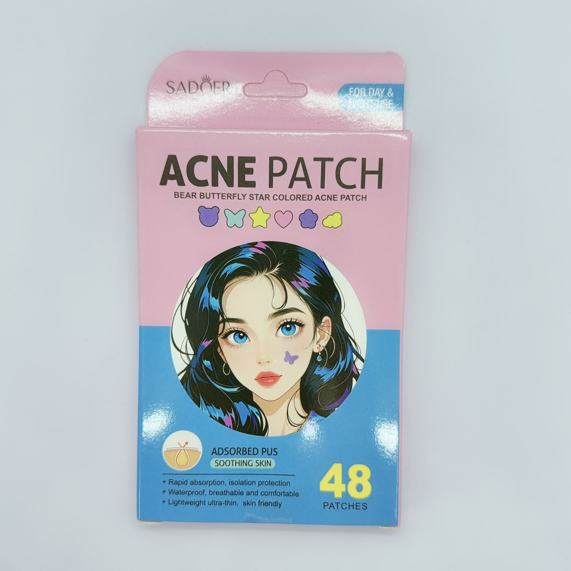 彩色痘痘貼 48片裝