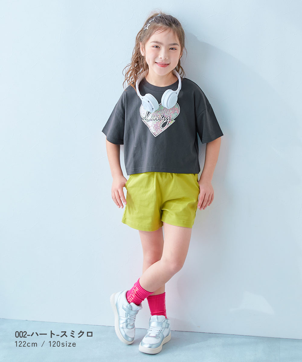 🆕【⭐訂購⭐】  🇯🇵日本直送 🌀愛心閃片刺繡 短袖Tee［3款選］🌀 [ELCA-0081][260410]