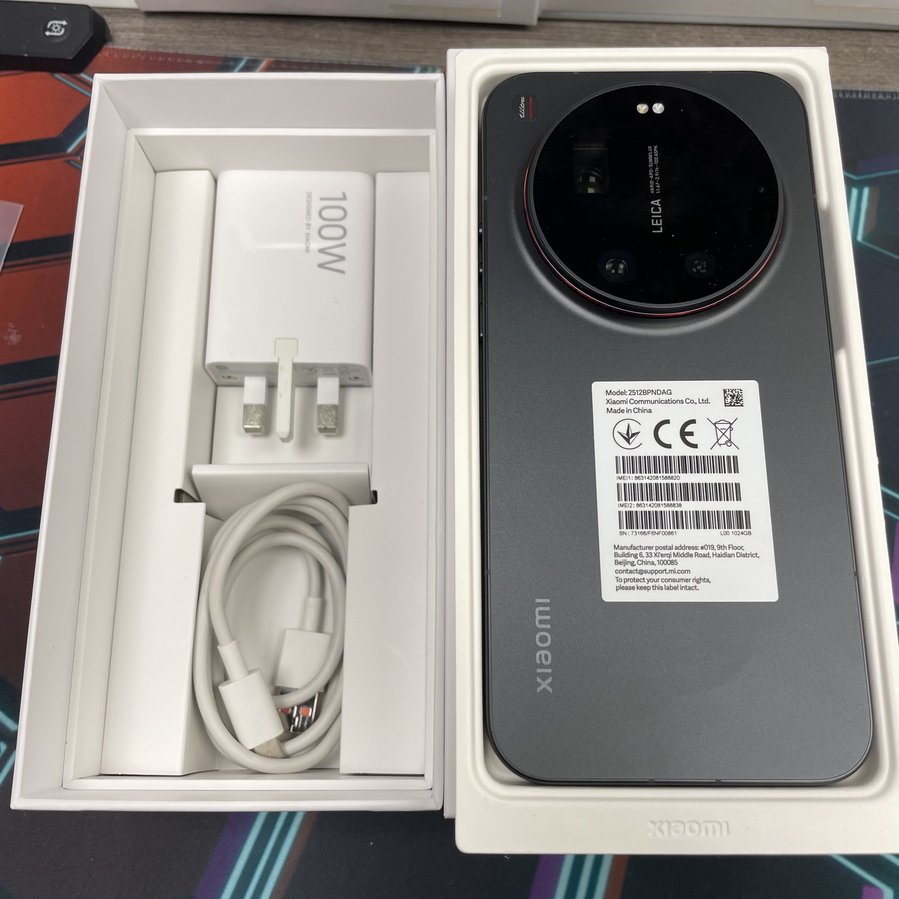 *6747 XiaoMi 17 Ultra 完美機 16+1TB 黑色 black