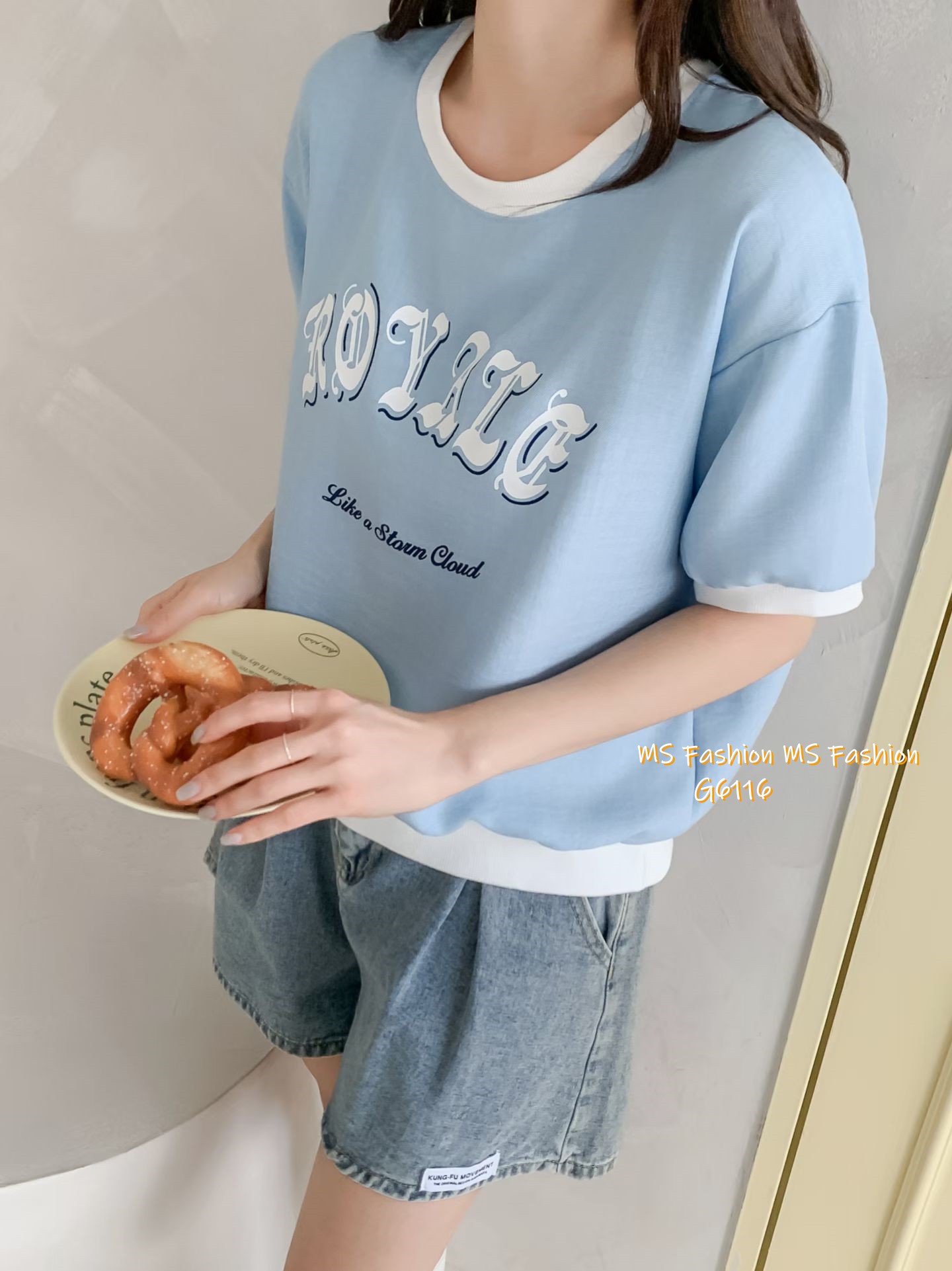 G6116 韓國🇰🇷拼邊字母top