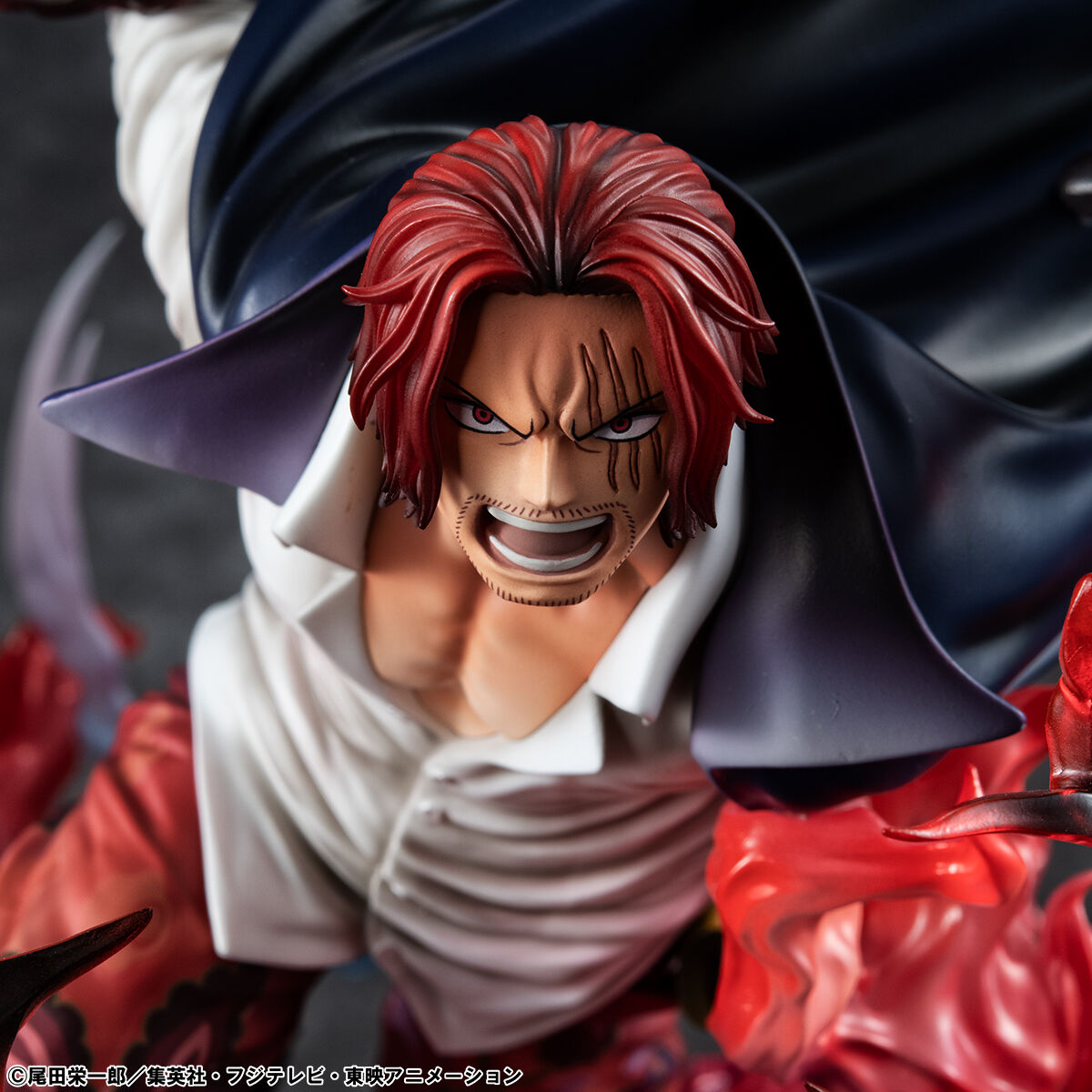(預訂訂金 $900) (總價 $1814) (魂限) MegaHouse Portrait.Of.Pirates One Piece “SA-MAXIMUM”  Redhaired Shanks POP 海賊王 紅髮海賊團 大頭 紅髮 撒古斯 "神避" (行版)
