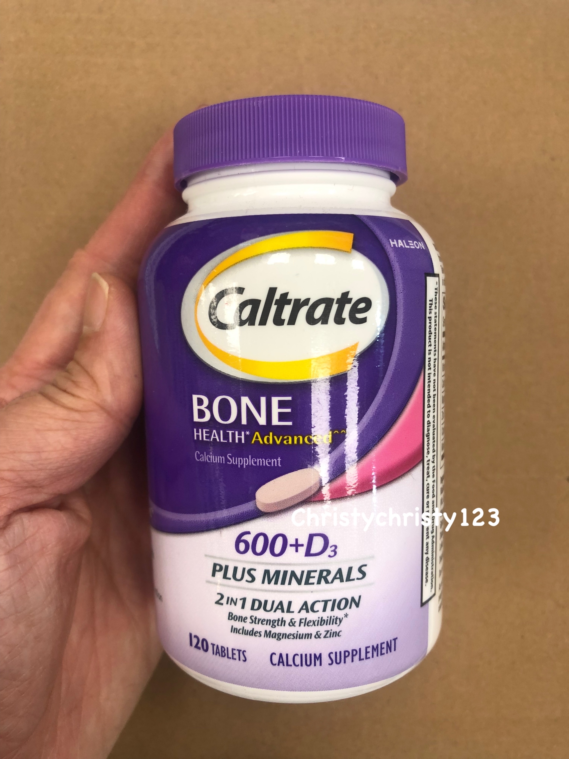 美國佳存特強健骨鈣600+ 維他命D3及礦物質配方 120粒 ( Caltrate Bone Health 600mg Calcium + 800IU Vitamin D3 with Minerals)
