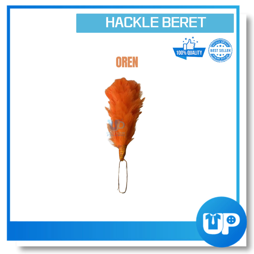 Hackle Jambul untuk Beret Bulu Ayam Kawad Sekolah Kadet Persatuan Uniform Kokurikulum Pelbagai Warna