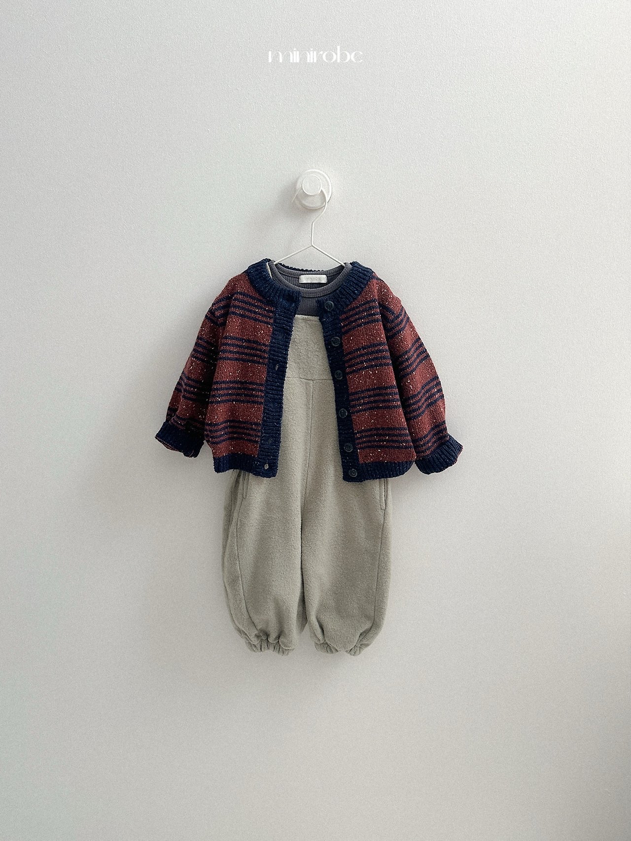 Mnirobe |  Four Line Knit Cardigan