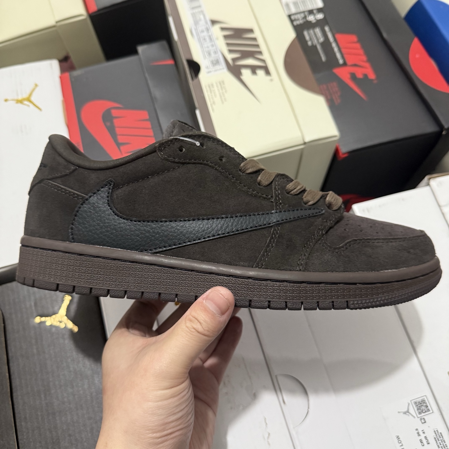 Nike Air Jordan 1 Retro Low OG SP Travis Scott "Velvet Brown" DM7866-202