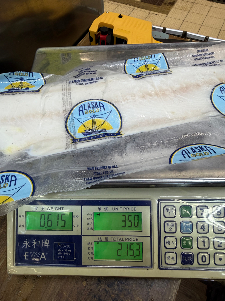 阿拉斯加野生 3/4銀鱈魚魚柳Wild Alaska 3/4 Black Cod Fillets ±540g-640g/件