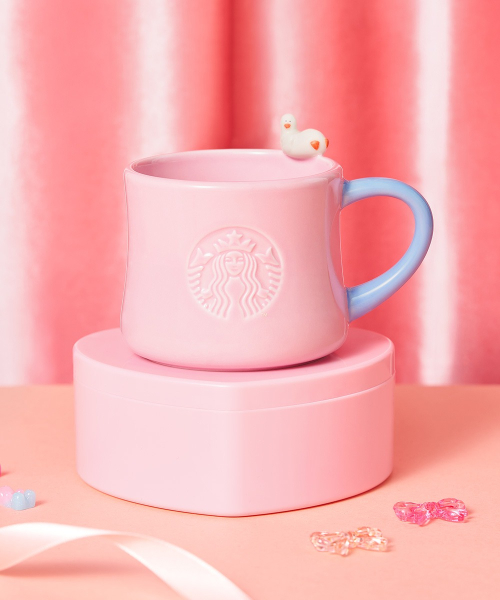 韓國 STARBUCKS Jellyduck 粉紅馬克杯 296ml
