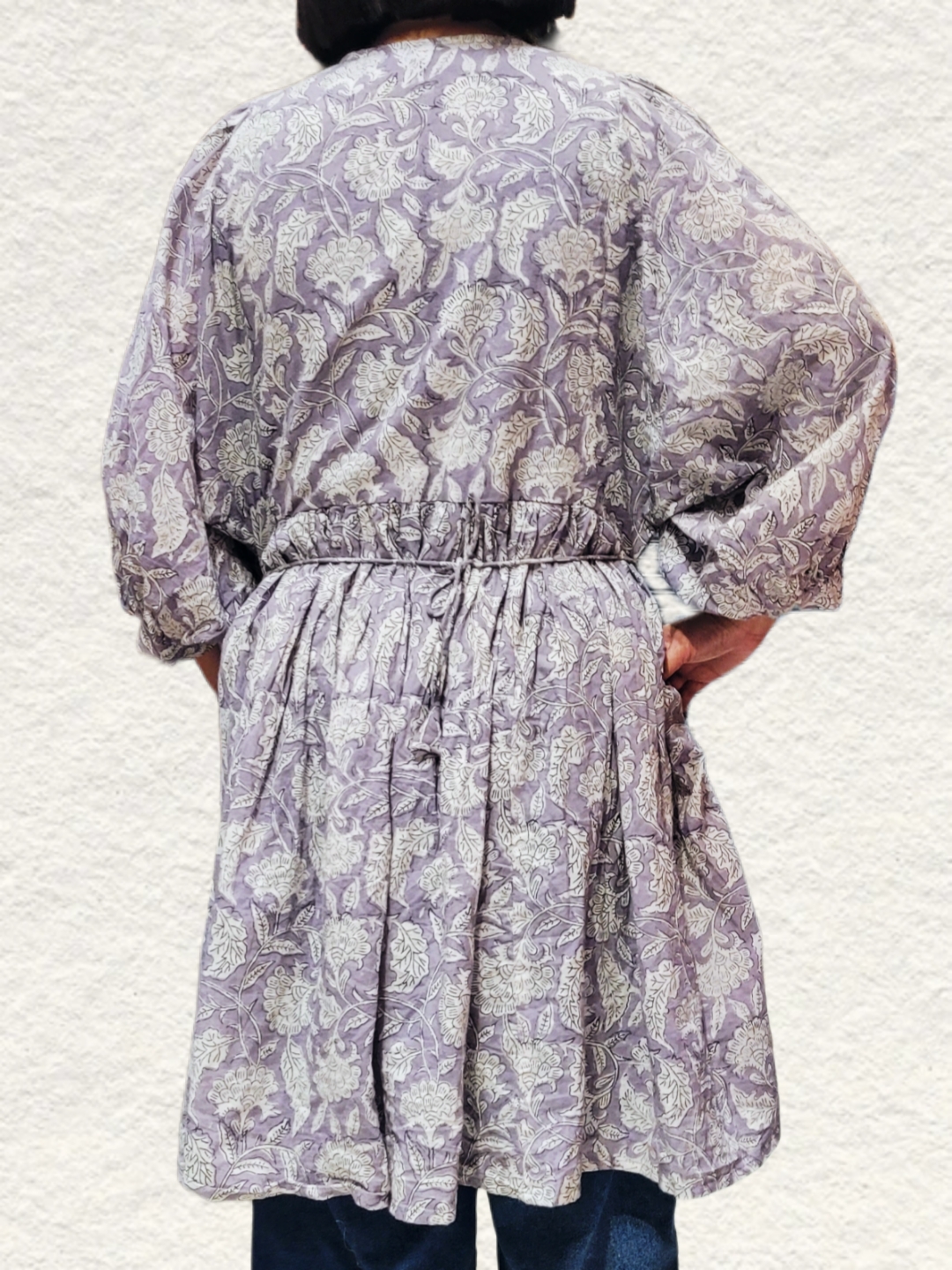 印度木刻印花純綿連身裙