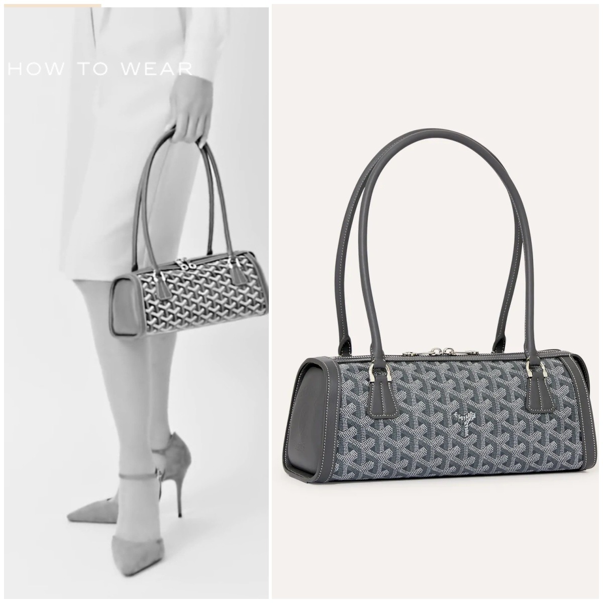 【正品級】Goyard Bonbonnière bag 圓筒法棍包 連專櫃塵袋