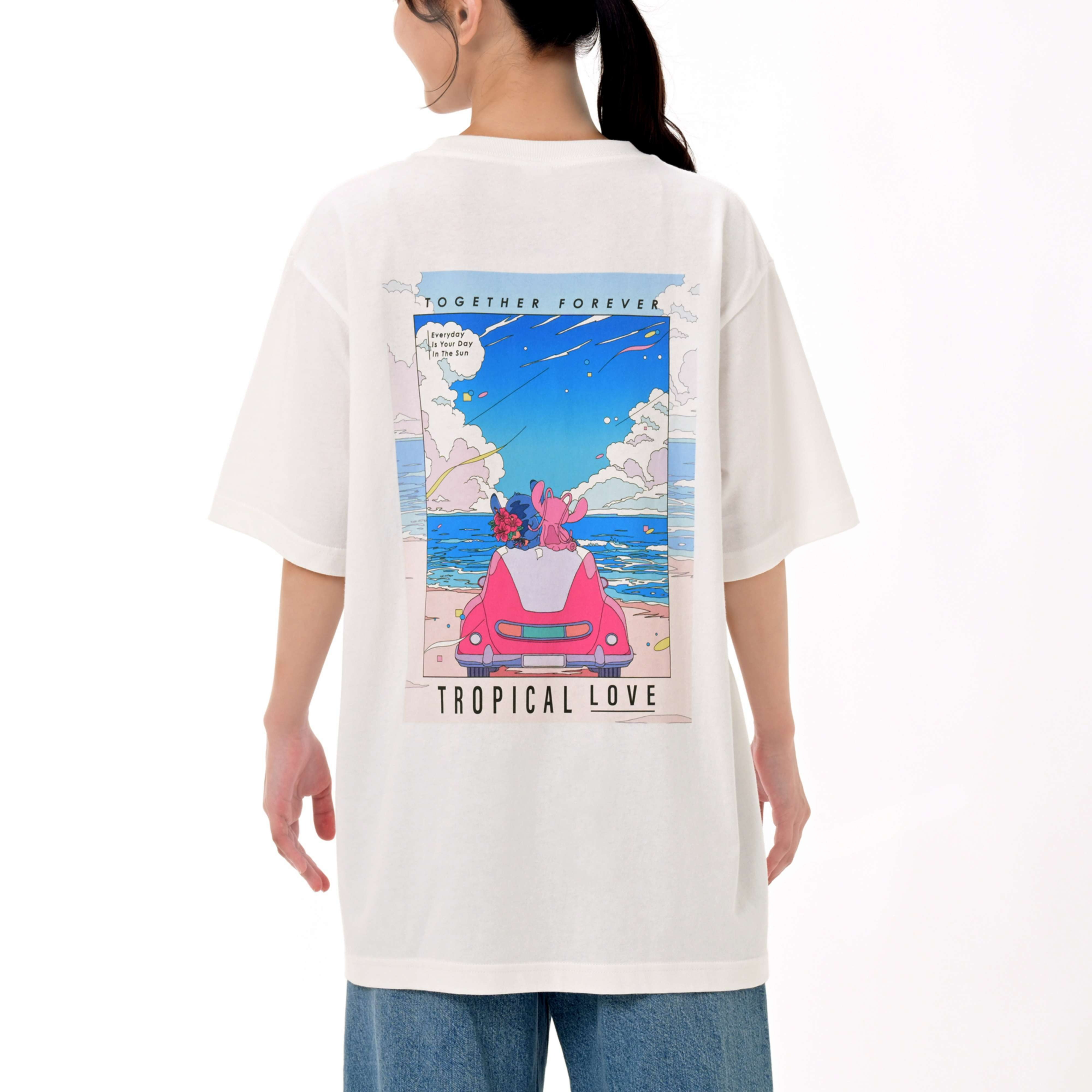 🌸 【預訂】T-Shirt - STITCH ＆ ANGEL