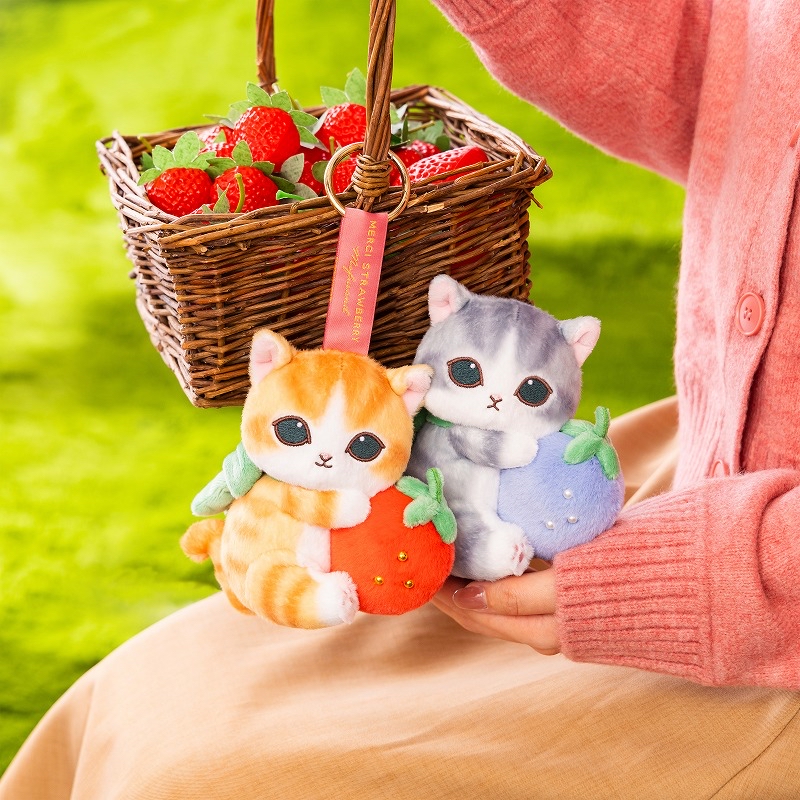 🎀【預訂】 mofusand 草莓🍓系列公仔掛飾 P