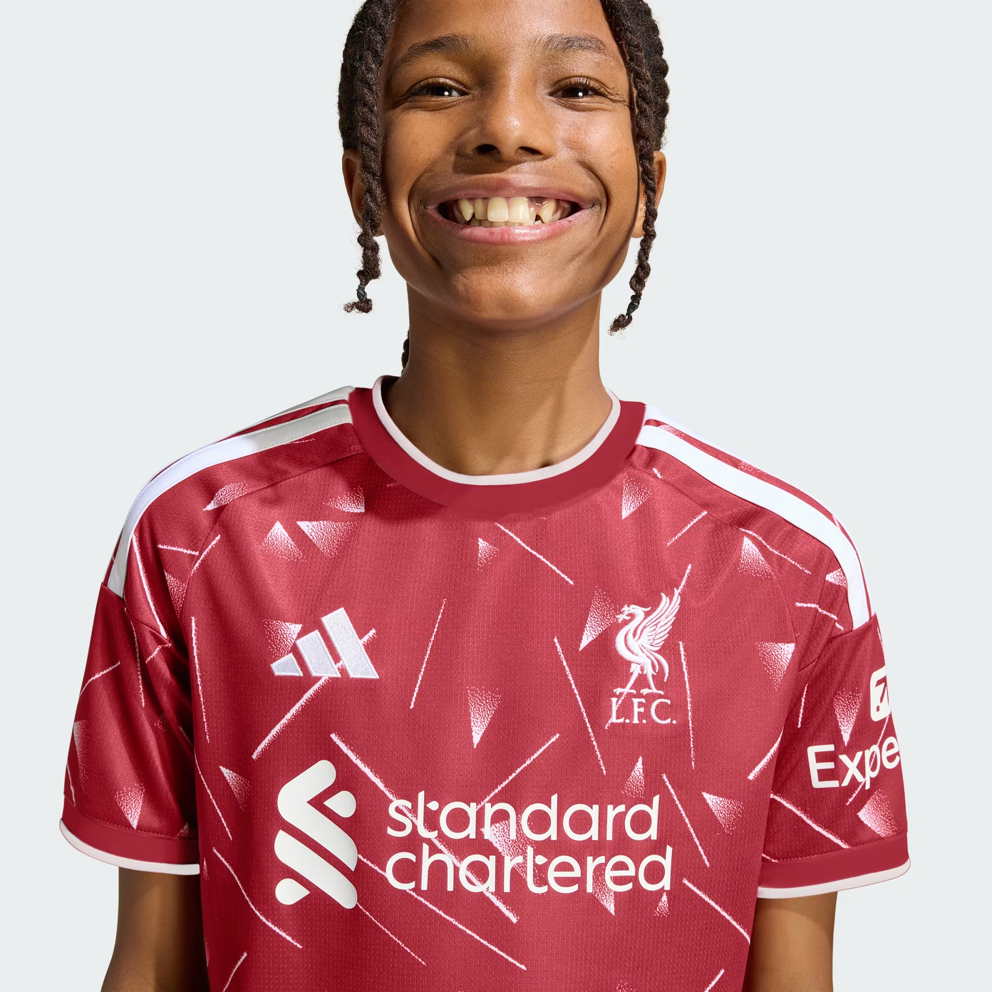🔴⚪重塑八十年代經典 Adidas Liverpool 利物浦 2026-27 童裝主場球迷版球衣 (可加印字章) KB8255