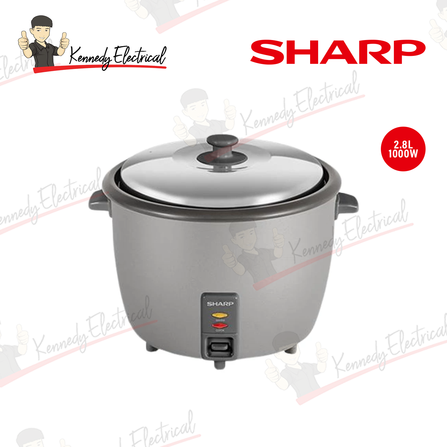Sharp 2.8L Conventional Rice Cooker (KSH288SSL)