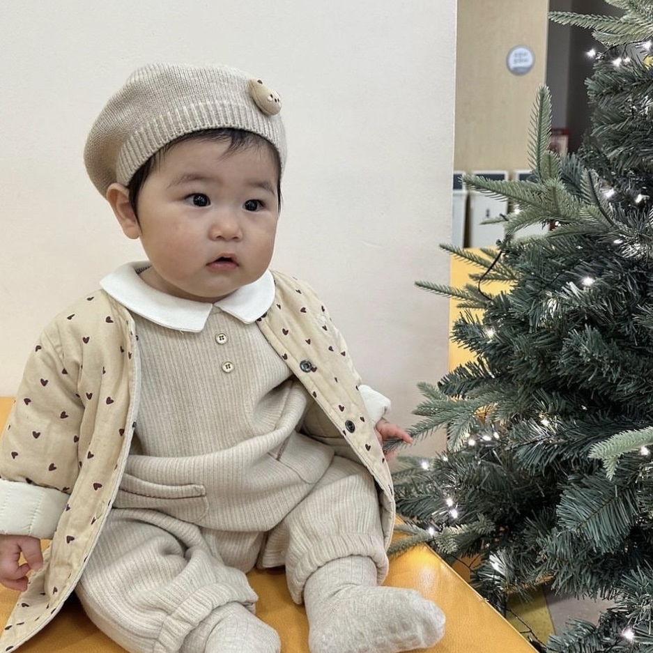 Dottodot 圓圓針織貝雷帽(Pink)