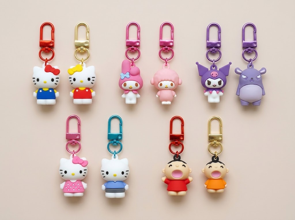 Sanrio pvc公仔匙扣set