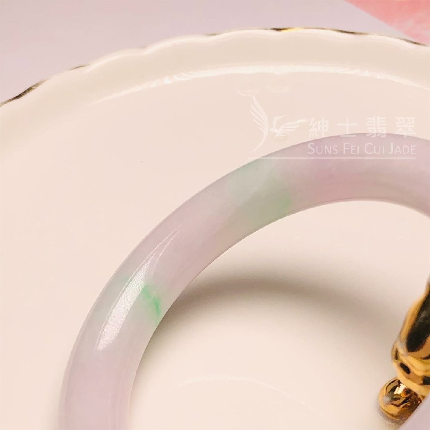 木那粉紫圓鐲52.8mm